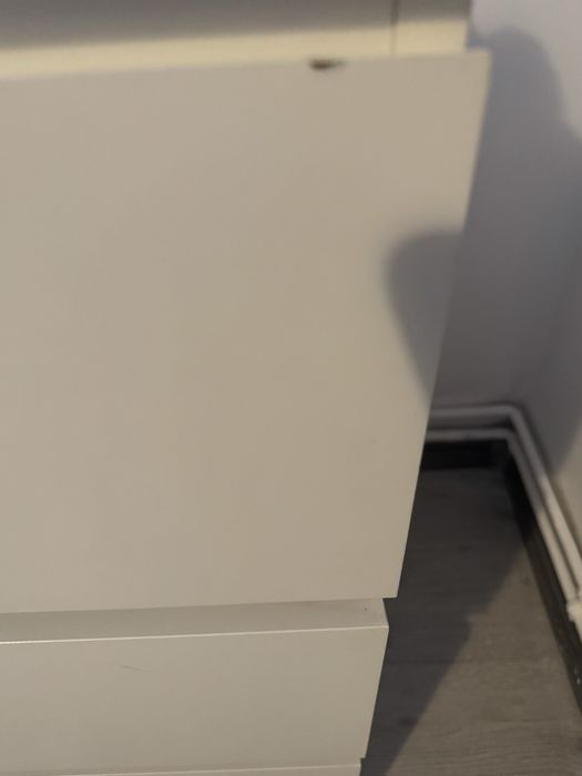 Comoda malm alba 6 sertare