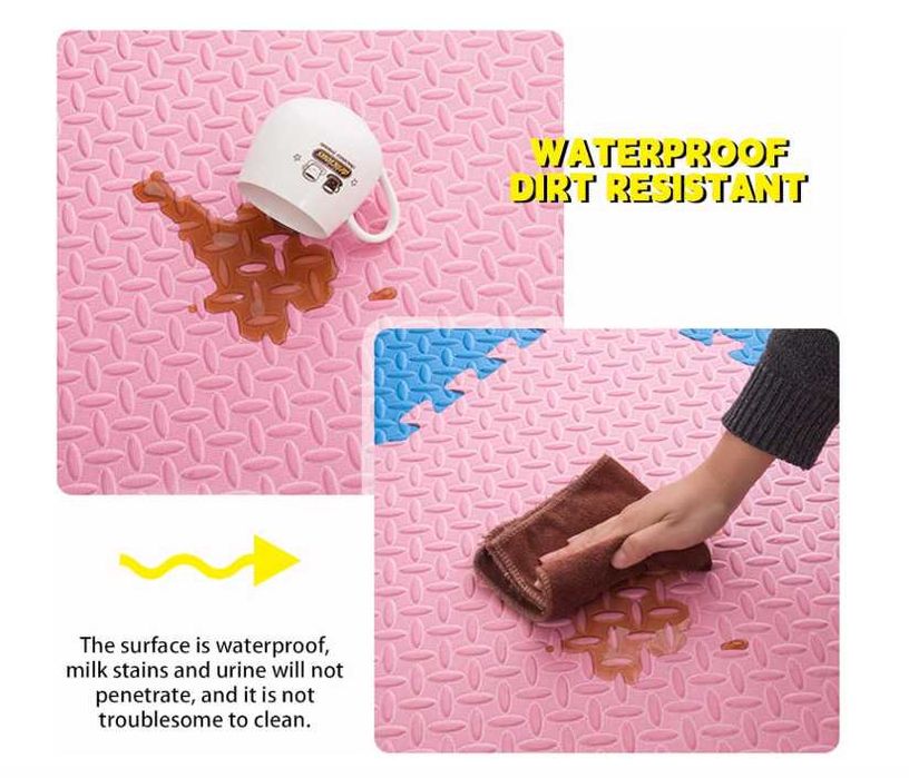 Игровой детский коврик-пазл, моющийся, 120 * 90 * 2.5 см, 12 пазлов