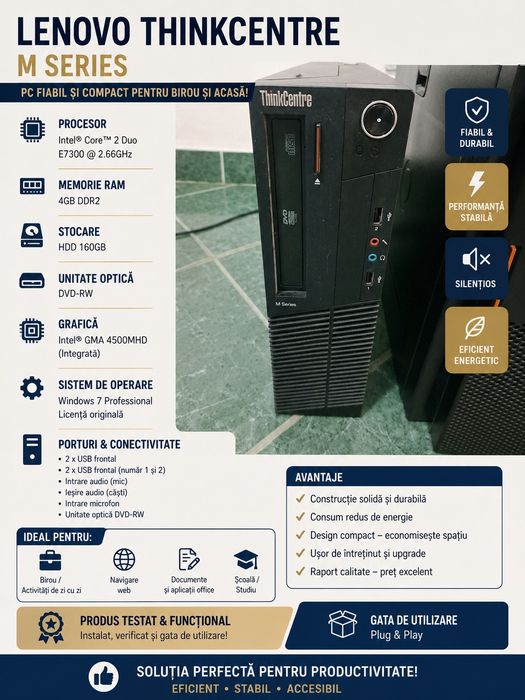 Pachet 2 PC + 2 monitoare DELL