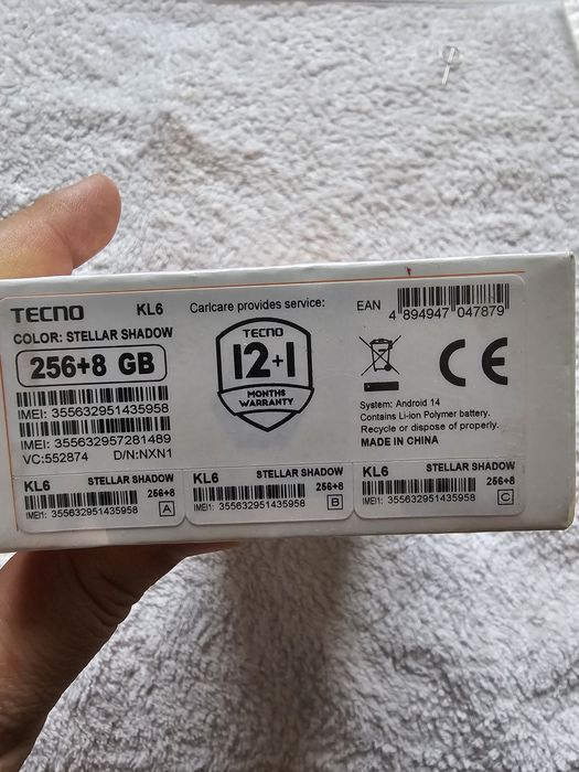 Tecno Spark 30 Pro  8+8/256GB  New