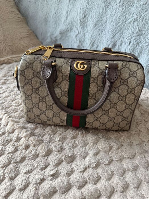 Оригинална! Gucci Ophidia medium boston bag