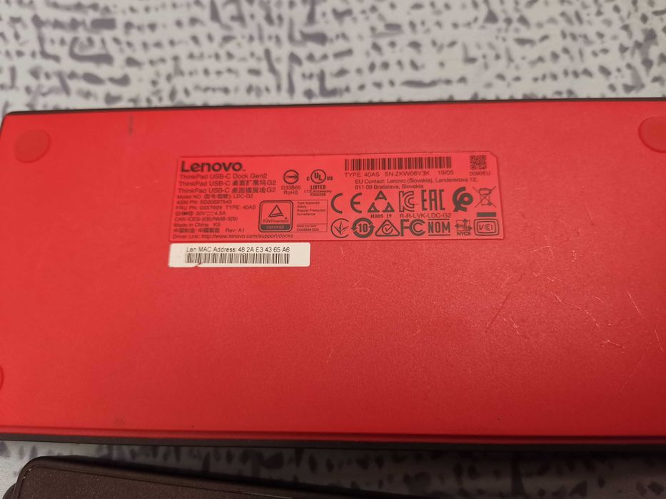 Lenovo Dock ThinkmPad USB-C Gen2 fuctional si cu incarcator