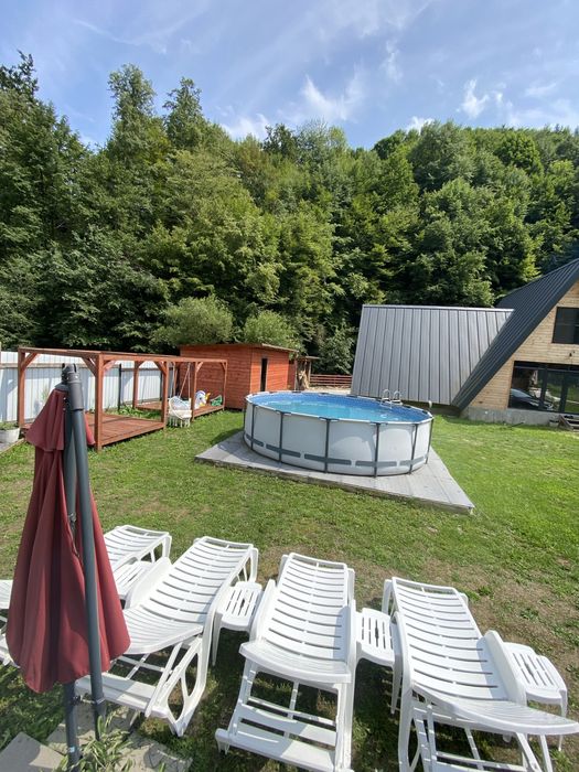 Cabana A Frame cu Sauna Piscina Si Jacuzzi in jud Cluj