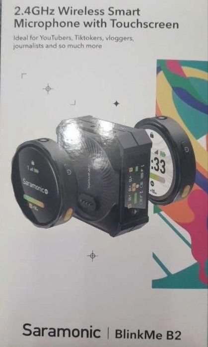 Saramonic Blink Me B2 | Smart Wireless Mic System с сенсорным экраном.