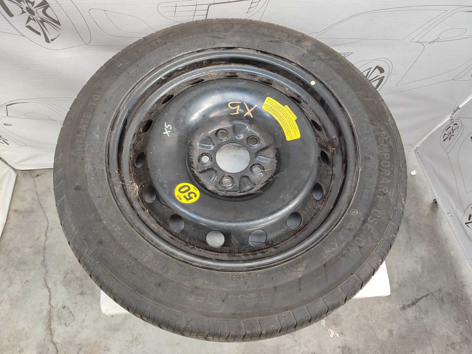 Roată de rezervă slim 5x120 T155/85 R18 DOT 0522 BMW X5 E70 M Sport Cod: 835A01 (3D)