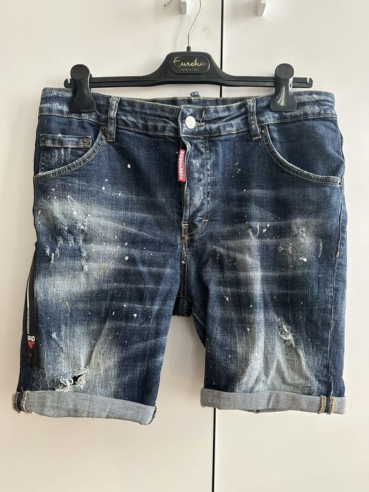 Къси мъжки сини дънки