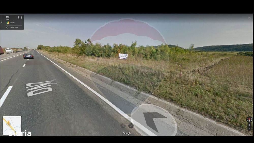 Teren extravilan de 2.400 mp cu deschidere directă la DN1 - Zona Mohu