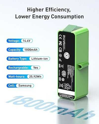 Нова батерия- IRobot Roomba прахосмукачки робот 5200mAh
