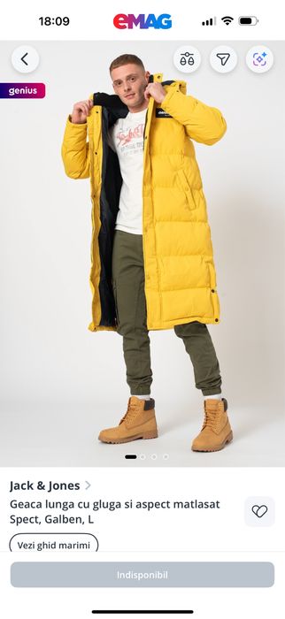 !!! NOUA Geaca de iarna groasa Jack & Jones Geaca Barbati Marimea L