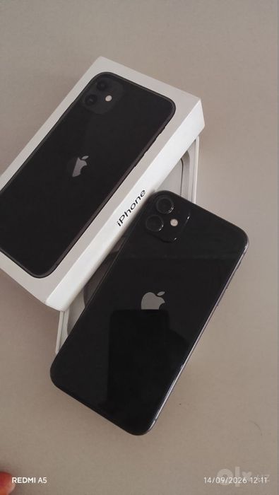 iPhone 11 128GB Black — Ideal, 100% Radnoy (Karobka bor)