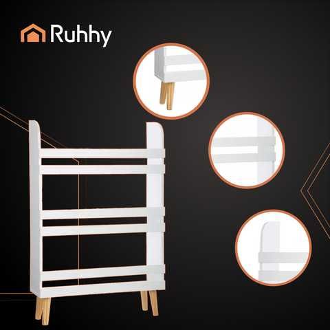 Детска етажерка за играчки и книги, дървена/Детска библиотека за книги