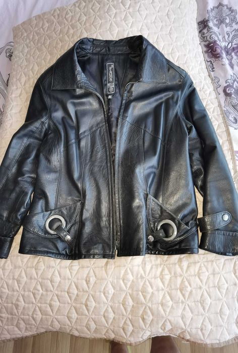 Кожено черно яке