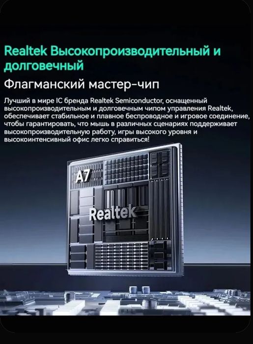 Продам новую беспроводную игровую мышь MCHOSE A7 V2 Ultra.