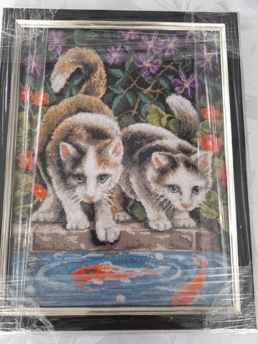 Гоблен с котки рамкиран