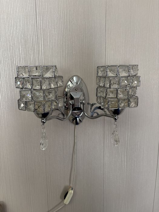 Продам светильник серебристый !