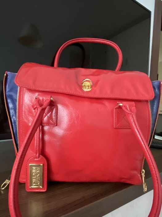 Badgley mischka  естествена кожа чанта