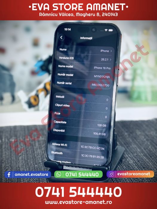 Apple iPhone 16 Pro Black Titanium 128GB Neverlocked