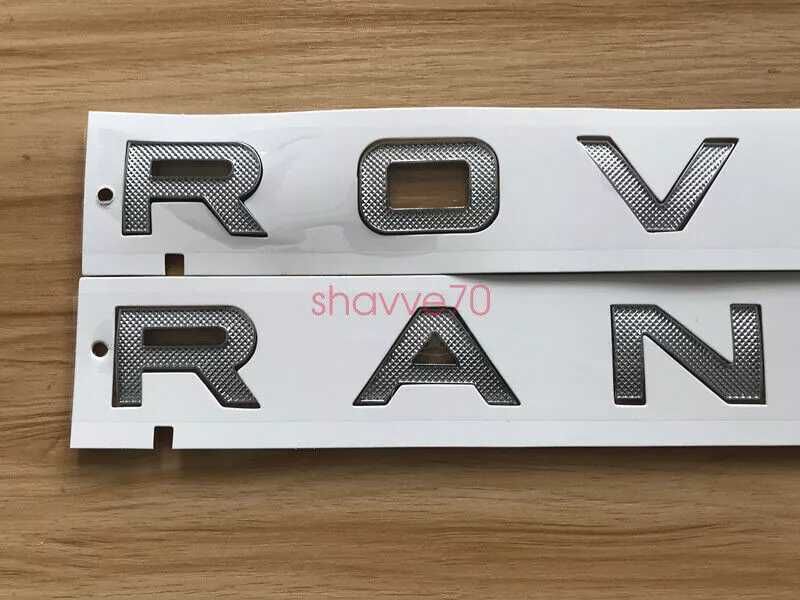 Scris NOU Litere Logo Emblema Capota Haion Portbagaj Range Rover Negru