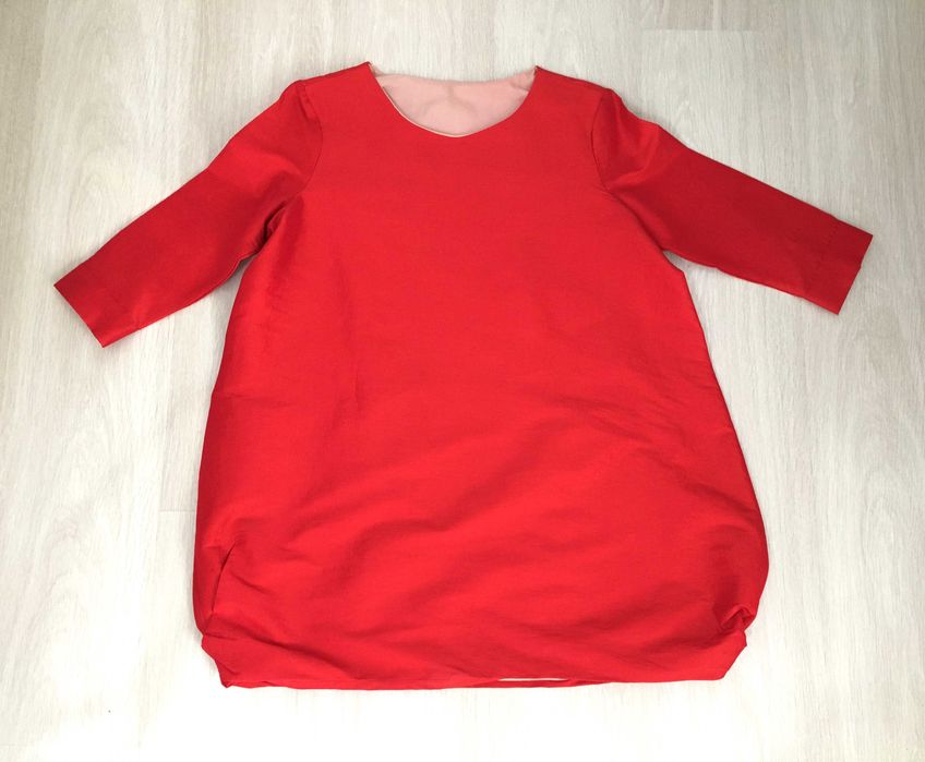 Rochie scurta tip 'balon' din tafta