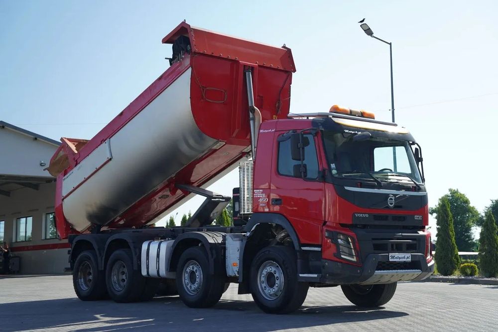 Volvo FMX 460 / 8x4 / BASCULATOR SPATE / CLAPETĂ HIDRAULICĂ / I-SHIFT / PERDĂ ELECTRICĂ / EURO 6 /