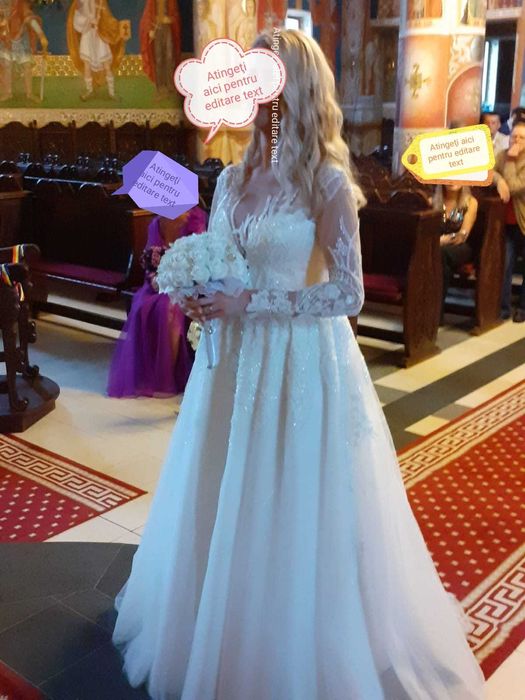 Rochie de mireasa unicat-model regal