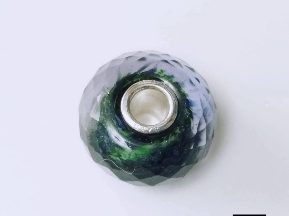 Veche bratara semi fixa din argint de 925, ametist, Trollbeads