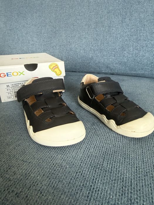 Geox бебешки сандали 25 боси кожени