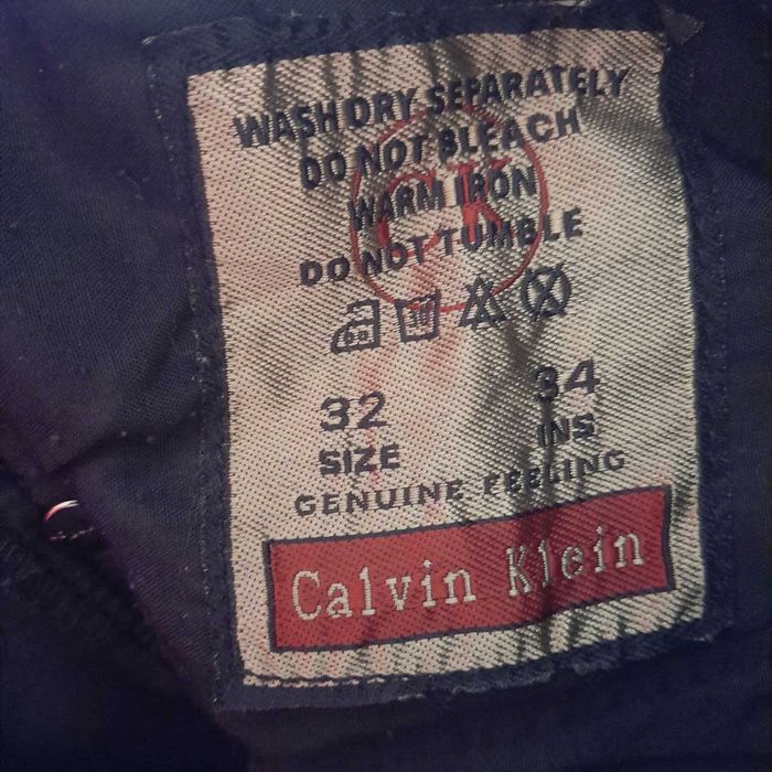 Calvin Klein Jeans W32 L34 / Черные Джинсы с Начесом