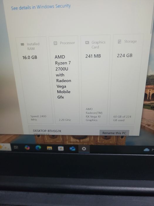 Lenovo thinkPad E485 , Ryzen 7 2700u