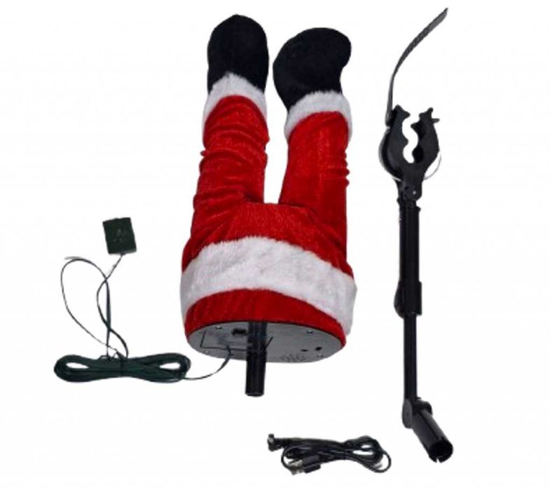 Заклещеният Дядо Коледа – Анимирани крака за вашето коледно дърво