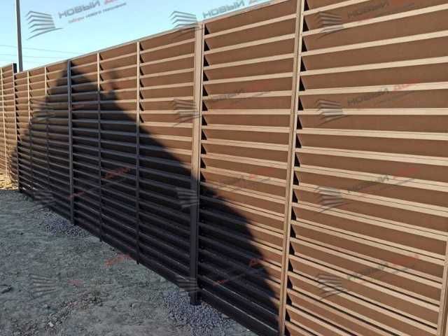 Забор жалюзи еврожалюзи
