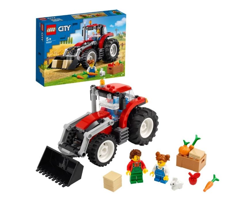 LEGO City - Tractorul de la ferma 60287, 148 piese, 5+