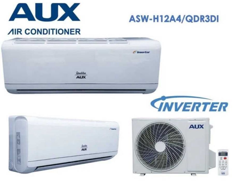 Кондиционер AUX  12 Inverter +TEN Установка есть Доставка бесплатно