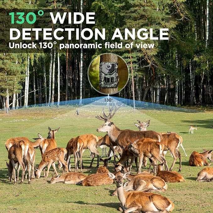 Vikeri 1520P 20MP ловна камера с нощно виждане, активирана с движение