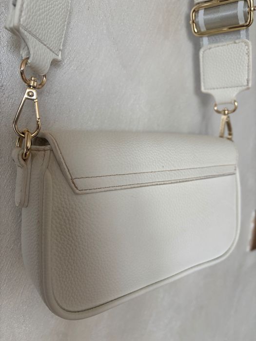 Valentino - Бяла кожена чанта