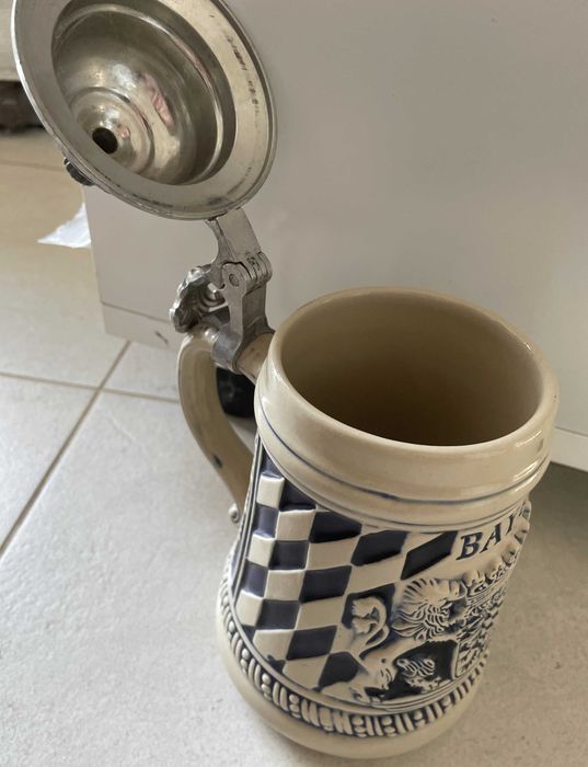 Cana Bere Germania, ceramica groasa, impecabila, capacitate 500 ml