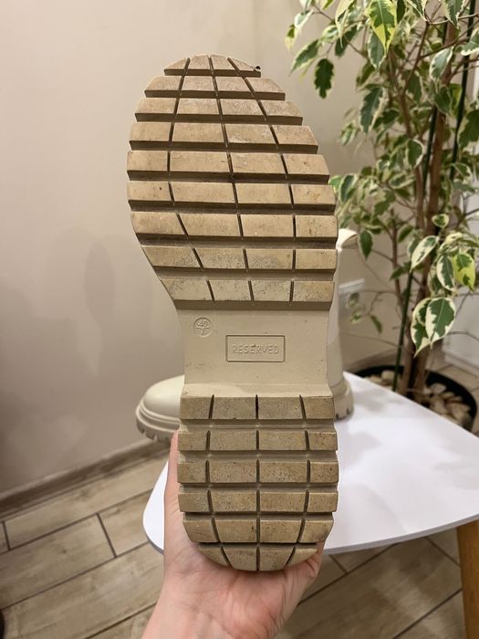 Дамски Зимни Боти 40 - Бял / кремав цвят - Удобни с Цип