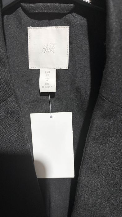 Sacou hm nou cu eticheta ediție limitată umeri bufanți S
