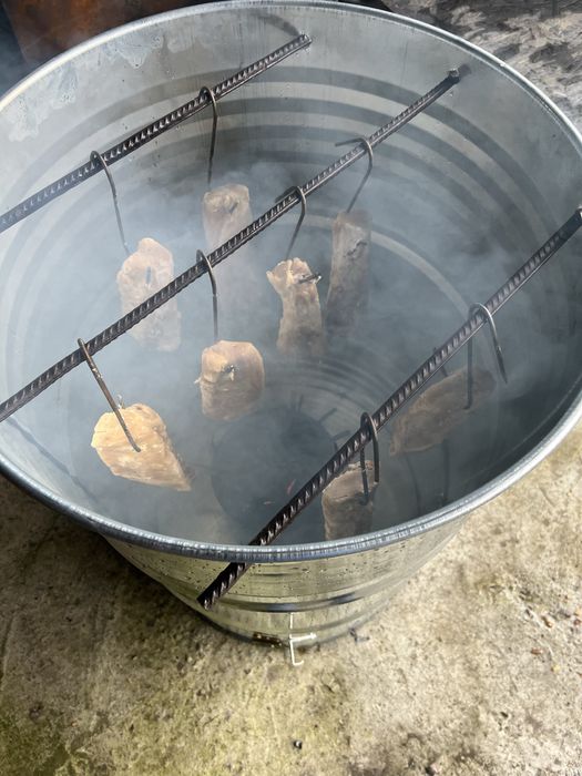 Afumatoare butoi zincat 200 litri