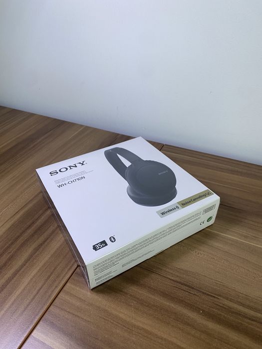 Stereo Headset Sony, Wireless, WH-CH710N, Black, Sigilat