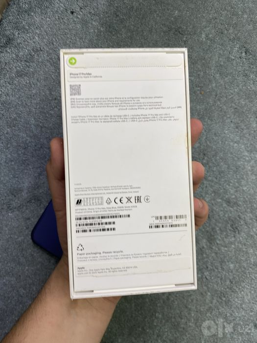iphone 17 pro max/256gb/92% batarey