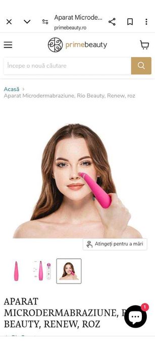 Aparat Microdermabraziune, Rio Beauty, Renew, roz