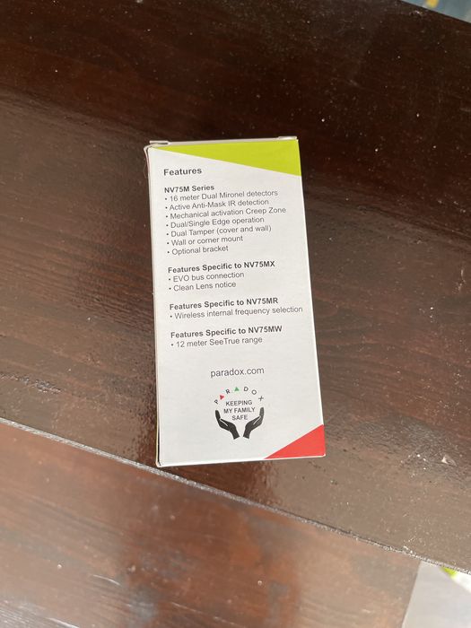 Detector / Senzor de mișcare wireless Paradox NV75MR NOU