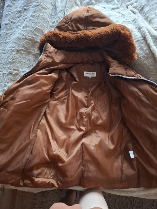 Кафяво дамско яке