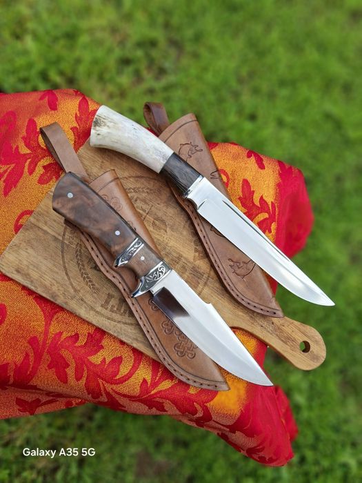 Ръчно изработени ножове стомана 440c дръжка Еленски рог