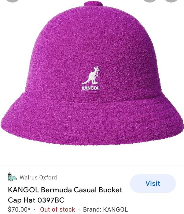 Kangol bermuda bucket pink /blue