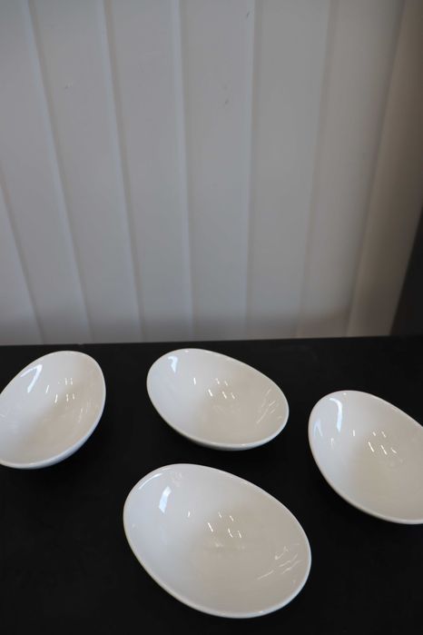 ALTAICA Бяла керамична 80мл малка купа за сос,Комплект от 8бр.