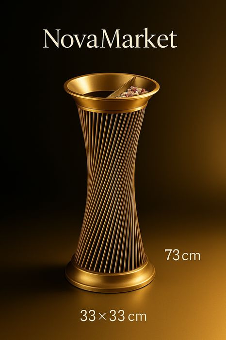 Курилка с урной и пепельницей NovaMarket 73×33×33 см