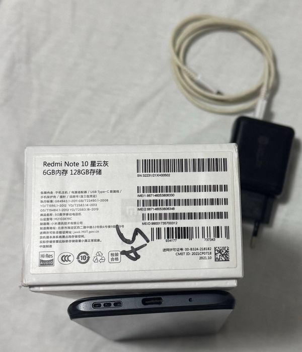 Redmi note 10  состояния б/у