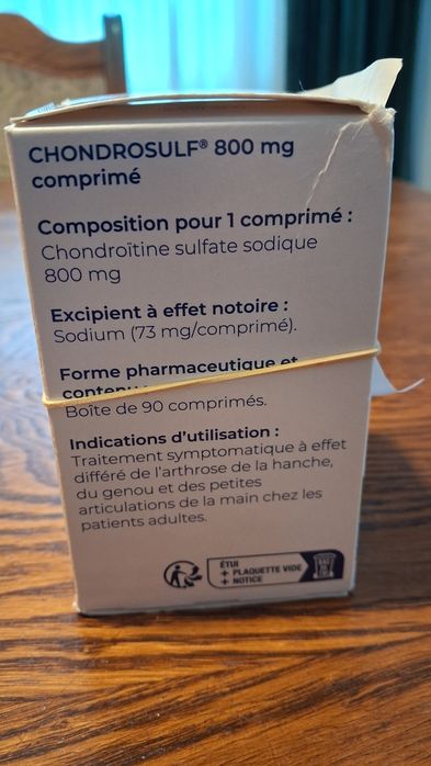 Chondrosulf medicament coxatroza  Franta